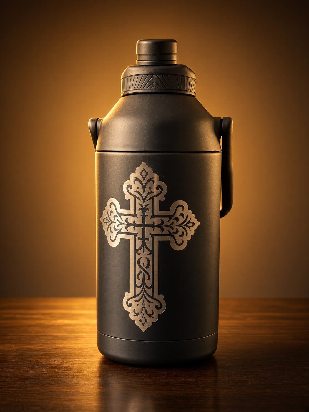 Ornate Cross growler