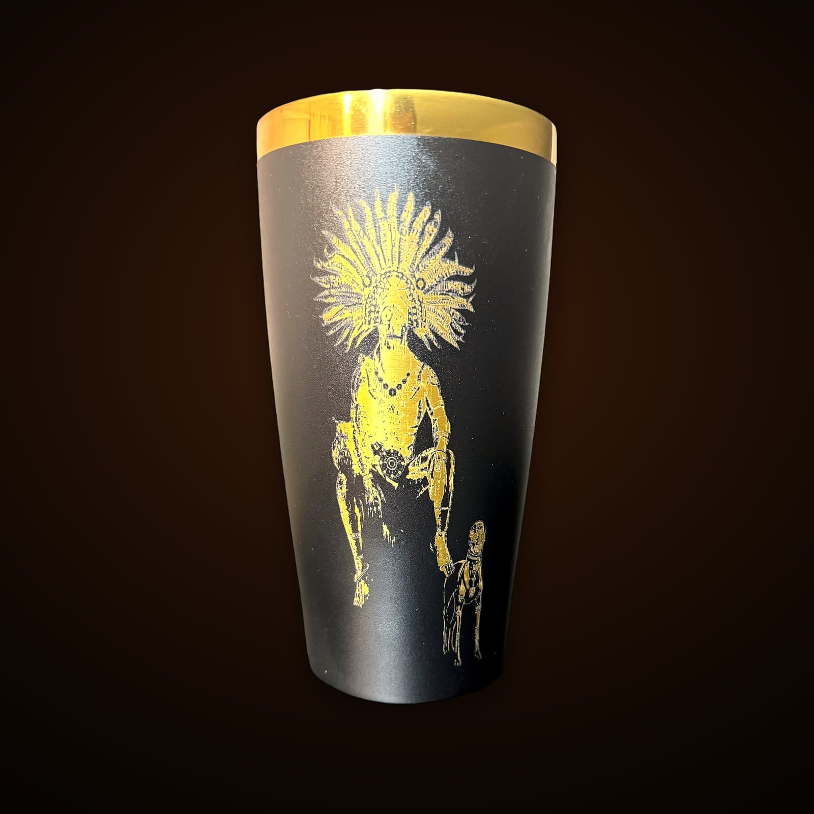 Tierra Caliente warrior tumbler