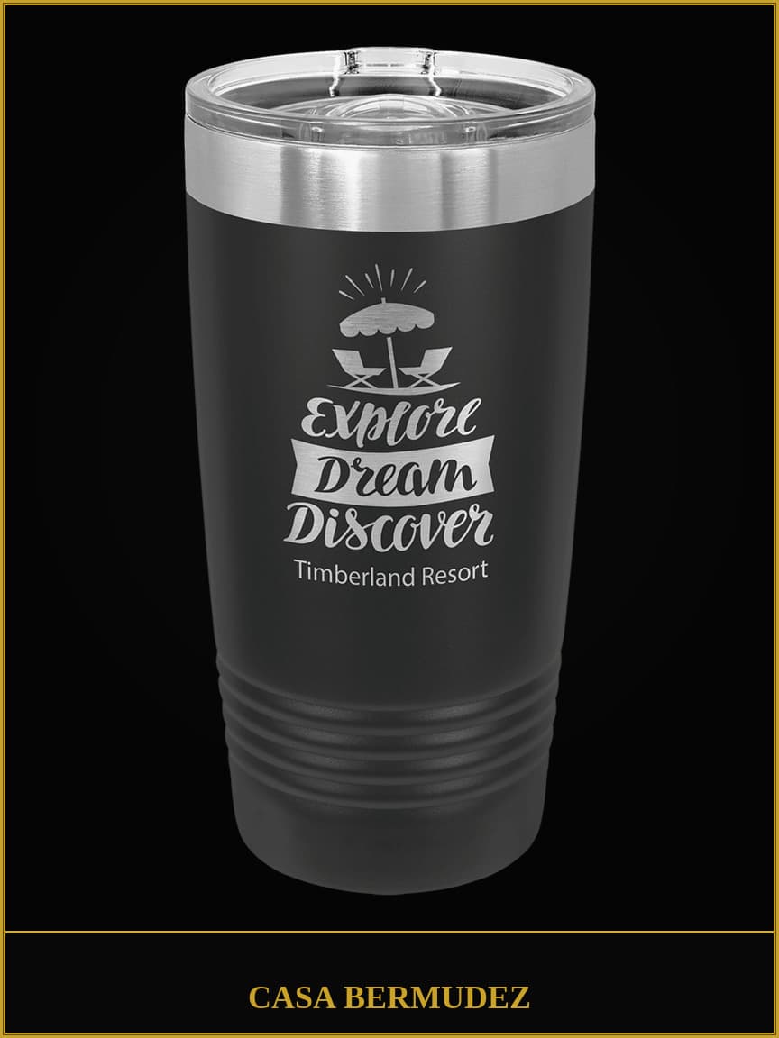 Powder coated tumblers