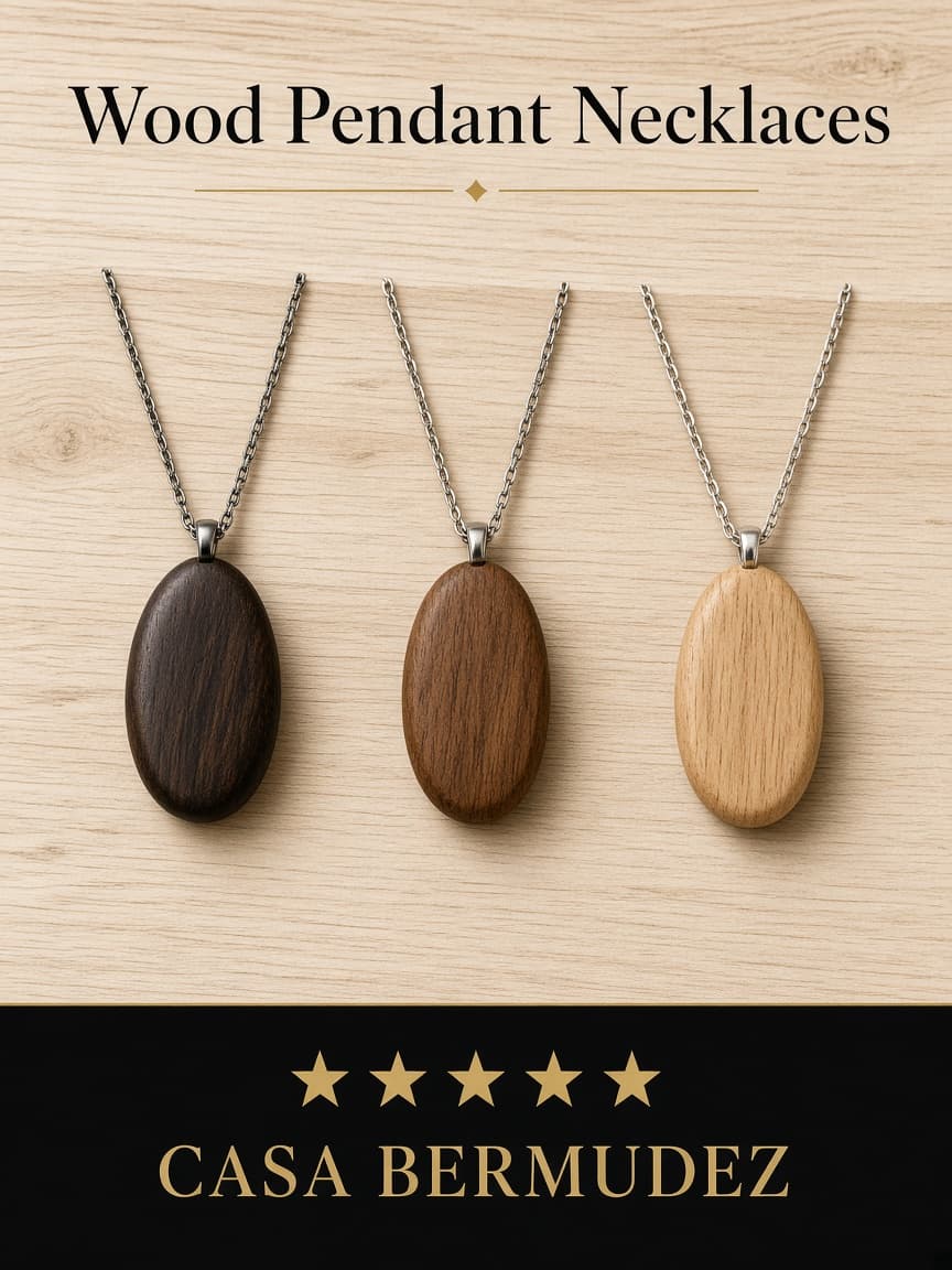 Wood pendant jewelry