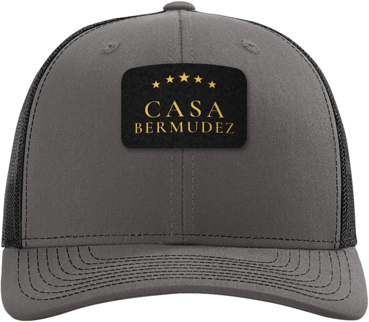 Black/gold leatherette · Classic Trucker